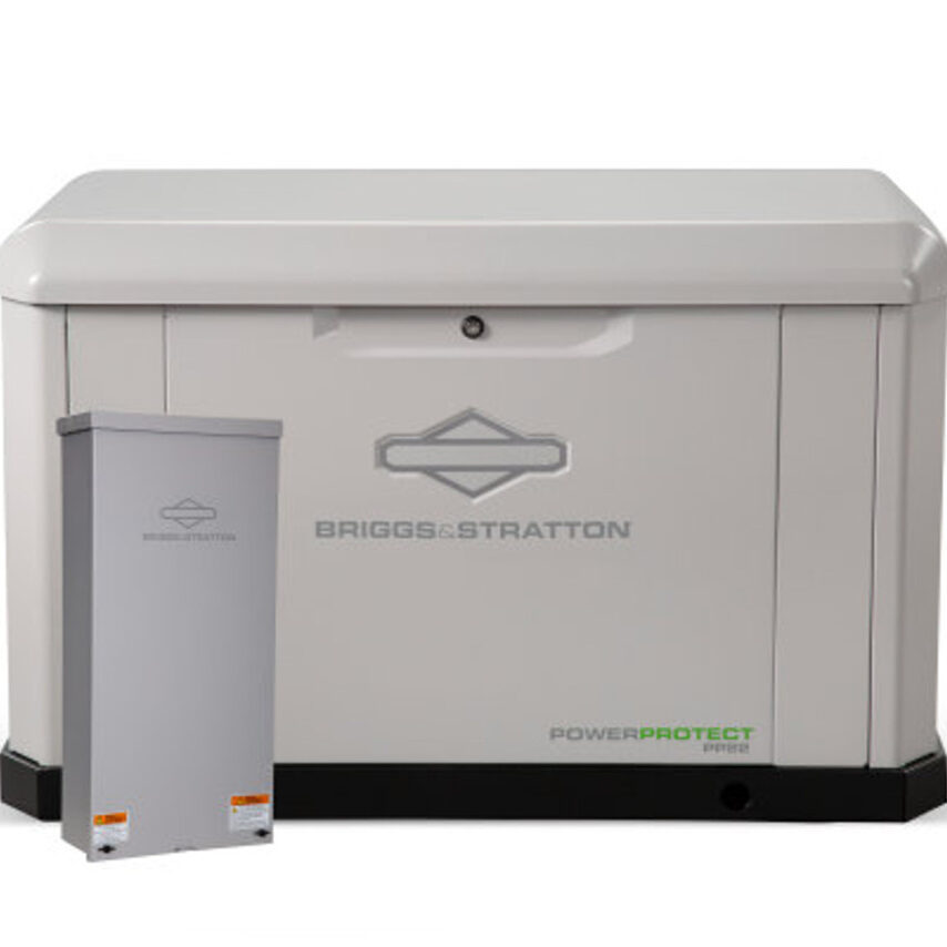 Briggs and Stratton Air Cooled Generator and Automatic Transfer Switch